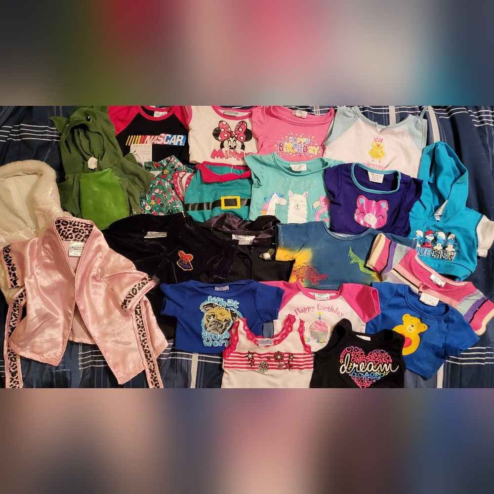 Build A Bear Shirt Lot Of 21 Items